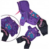 Трикотажный спортивный костюм фиолетовый